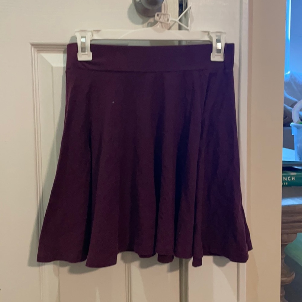 A line mini skirt purple